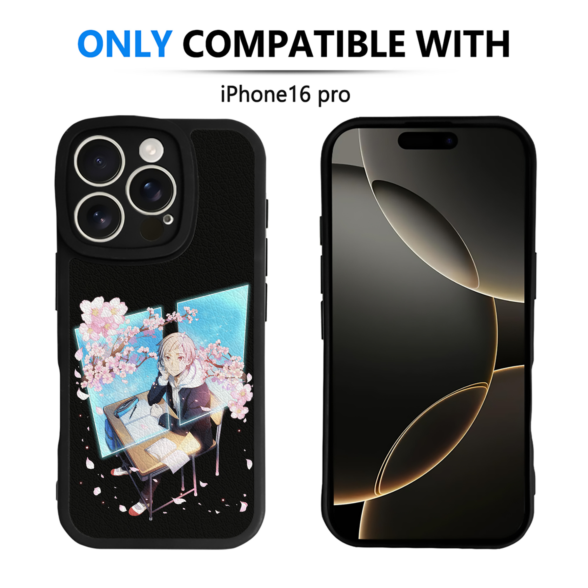 （画像用） 文豪ストレイドッグス Bungo Stray Dogs 【iPhone 16シリーズ対応】シリコンスマホケース（レザー調） 材質：シリコン